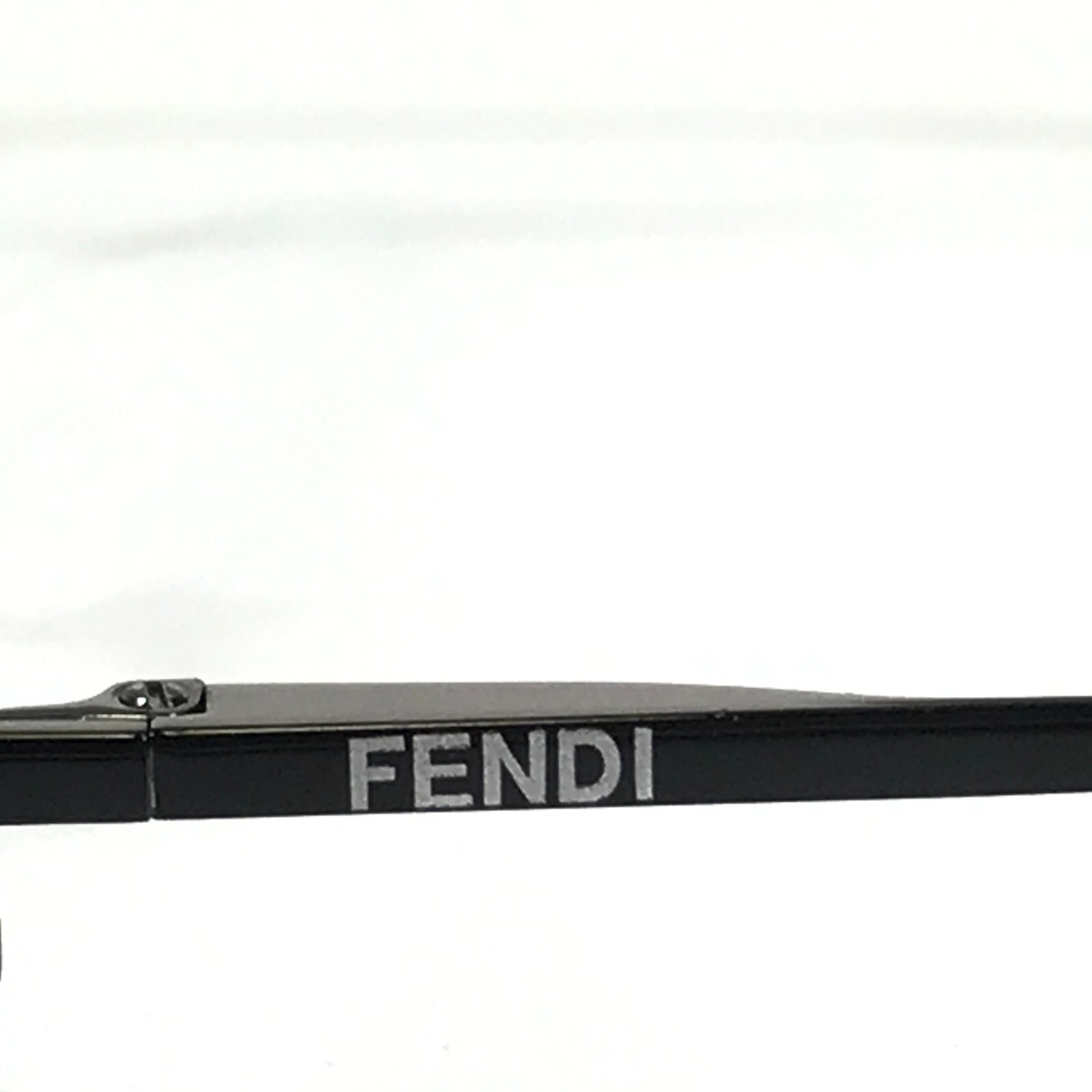 Fendi Eyeglasses Frames F959 730 Shiny NIckel Dark Silver Cat Eye 54-16-135