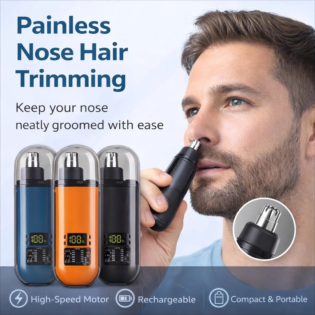 Nose Hair Trimmer for Men & Women | Nostril & Ear Hair Trimmer Usb Rechargeable