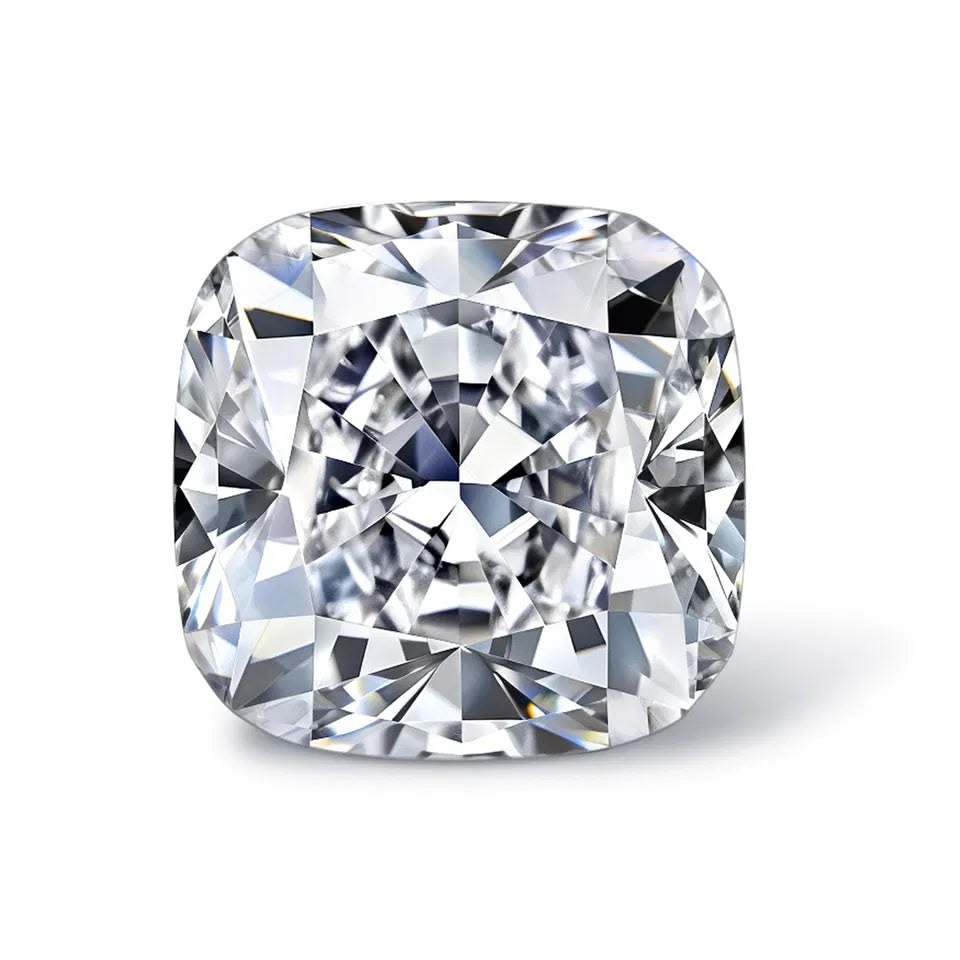 Lab Grown Diamond 1 Ct Cushion Cut Natural D Color VVS1 Clarity GGA Certified