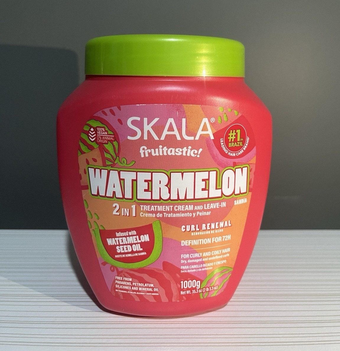 SKALA Fruitastic Watermelon 2-in-1 Treatment Cream Leave-In 100% Vegan Curly