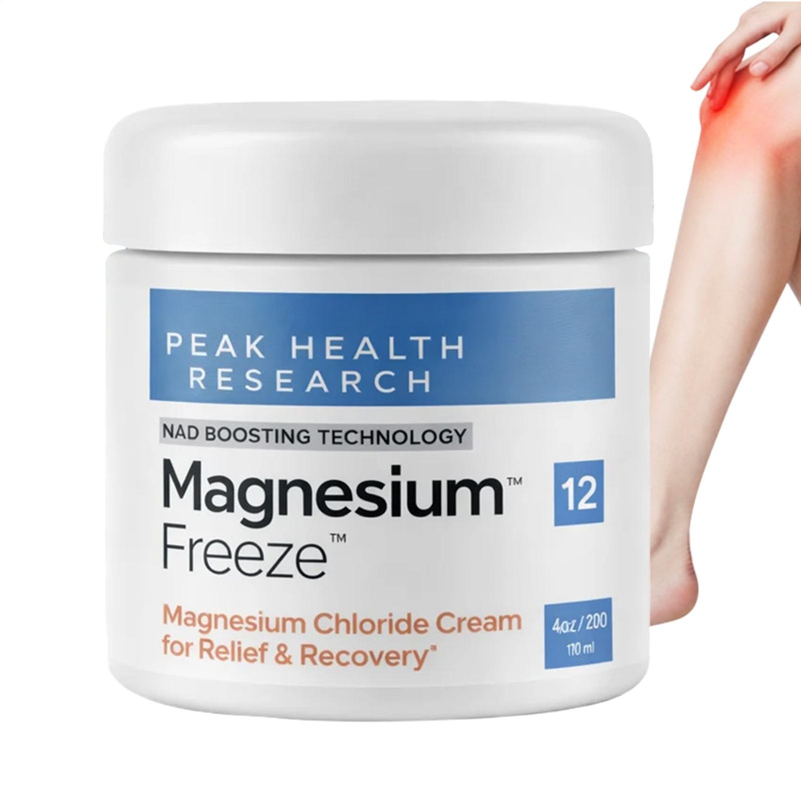 Magnesium Freeze – Topical Magnesium Cream With Niacinamide For Joints, Low Back