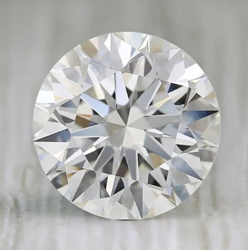 Lab Grown Diamond 8 Ct Round Cut Certified GGA D Color Clarity FL Loose Diamond.