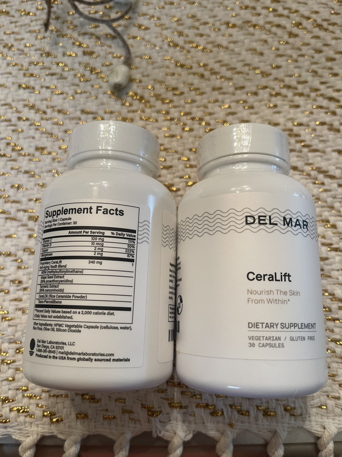 Del Mar Labs – CeraLift – 60 Day Supply – Sealed 2 pack