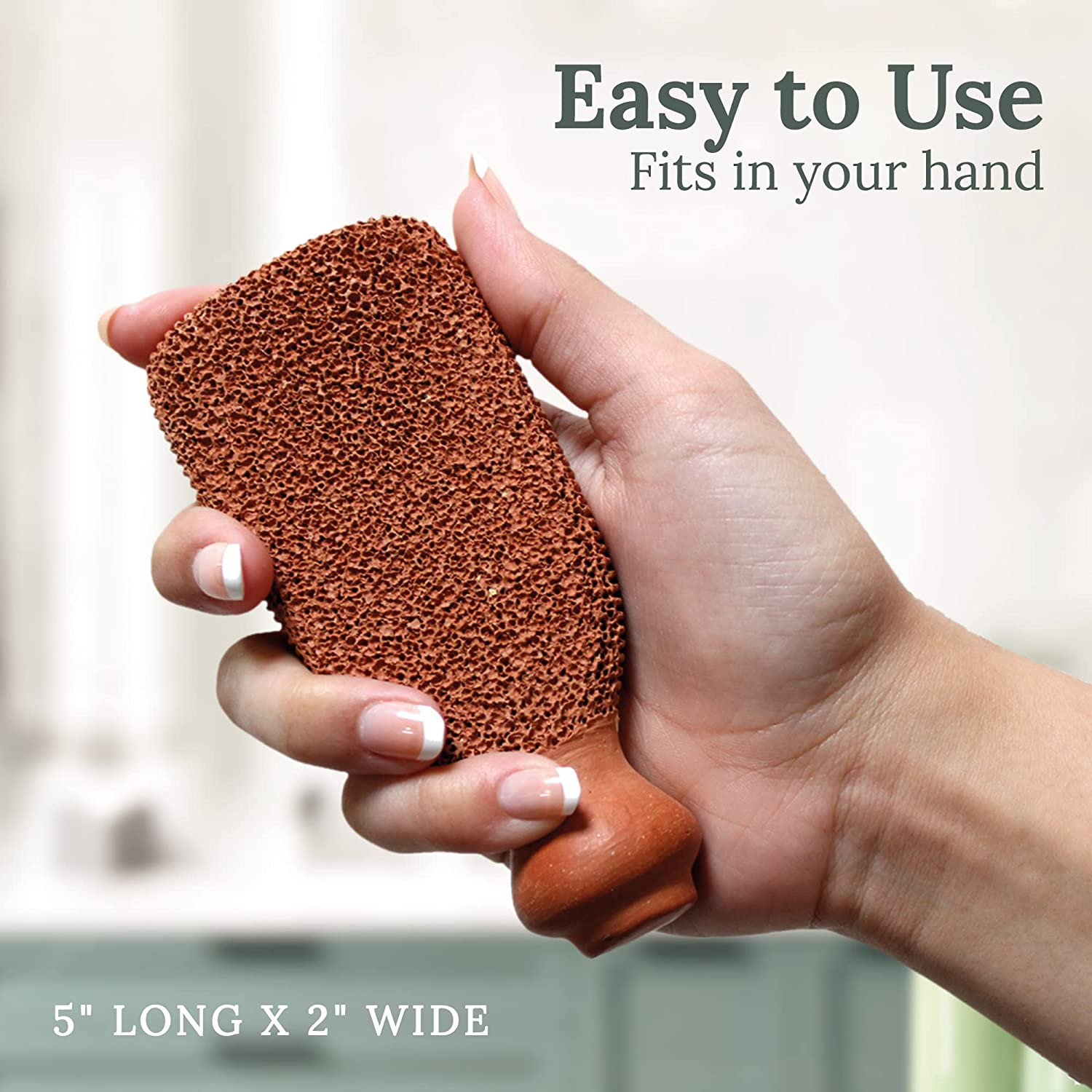 Pumice Stone for Feet Lasts 5+ Years Foot Exfoliator Scrubber Callus Remover Mad