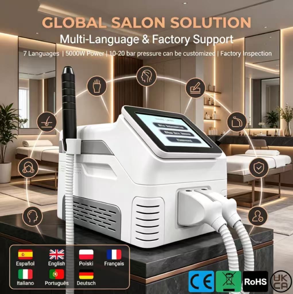 Mecavie 5000W 4 Wavelength Ice Diode Laser Hair Reduction Salon Beauty Machine