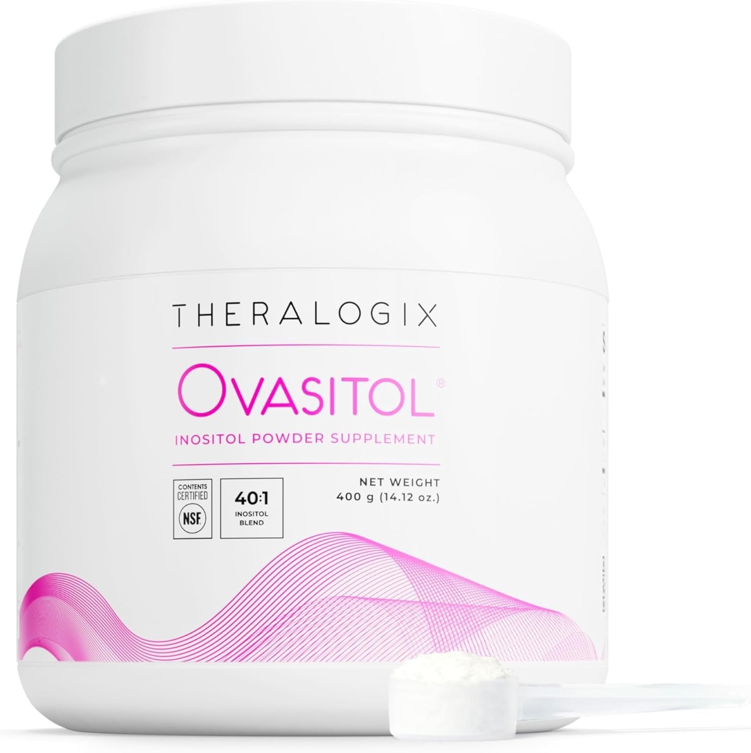 Theralogix Ovasitol® Inositol Powder Supplement – NET WT 14.12 OZ(90 day supply)