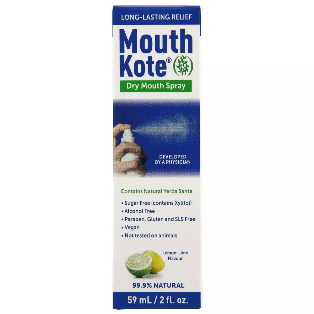 Mouth Kote Dry Mouth & Throat Spray Yerba Santa Long Lasting Dry Relief 8 oz 6PK