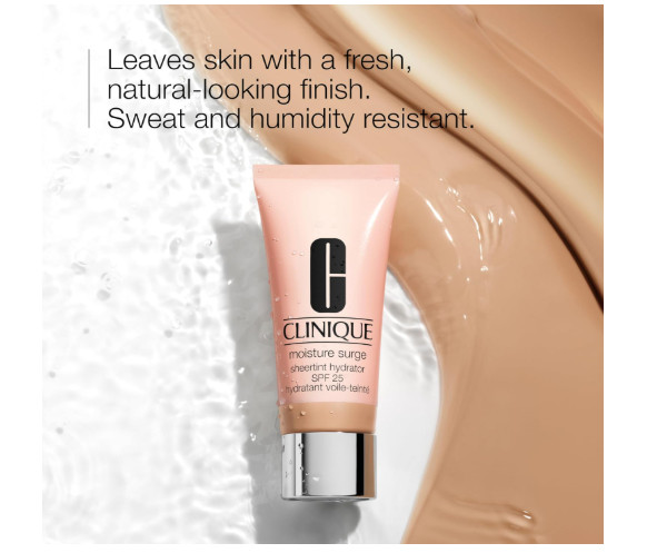 CLINIQUE MOISTURE SURGE SPF 25 SHEERTINT HYDRATOR 1.4oz UNIVERSAL VERY DEEP