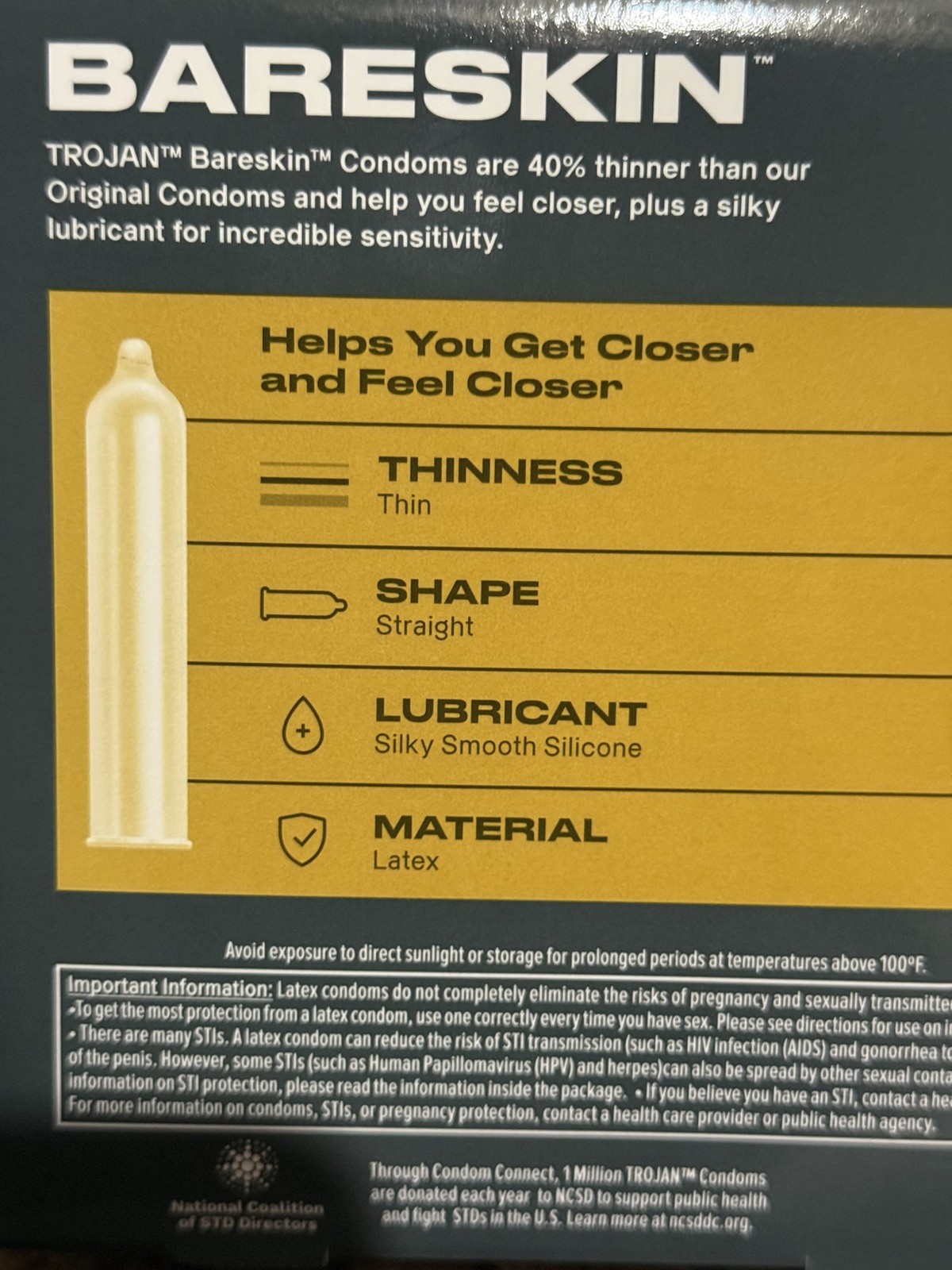Trojan BARESKIN Latex Condoms 24 count 2 BOXES