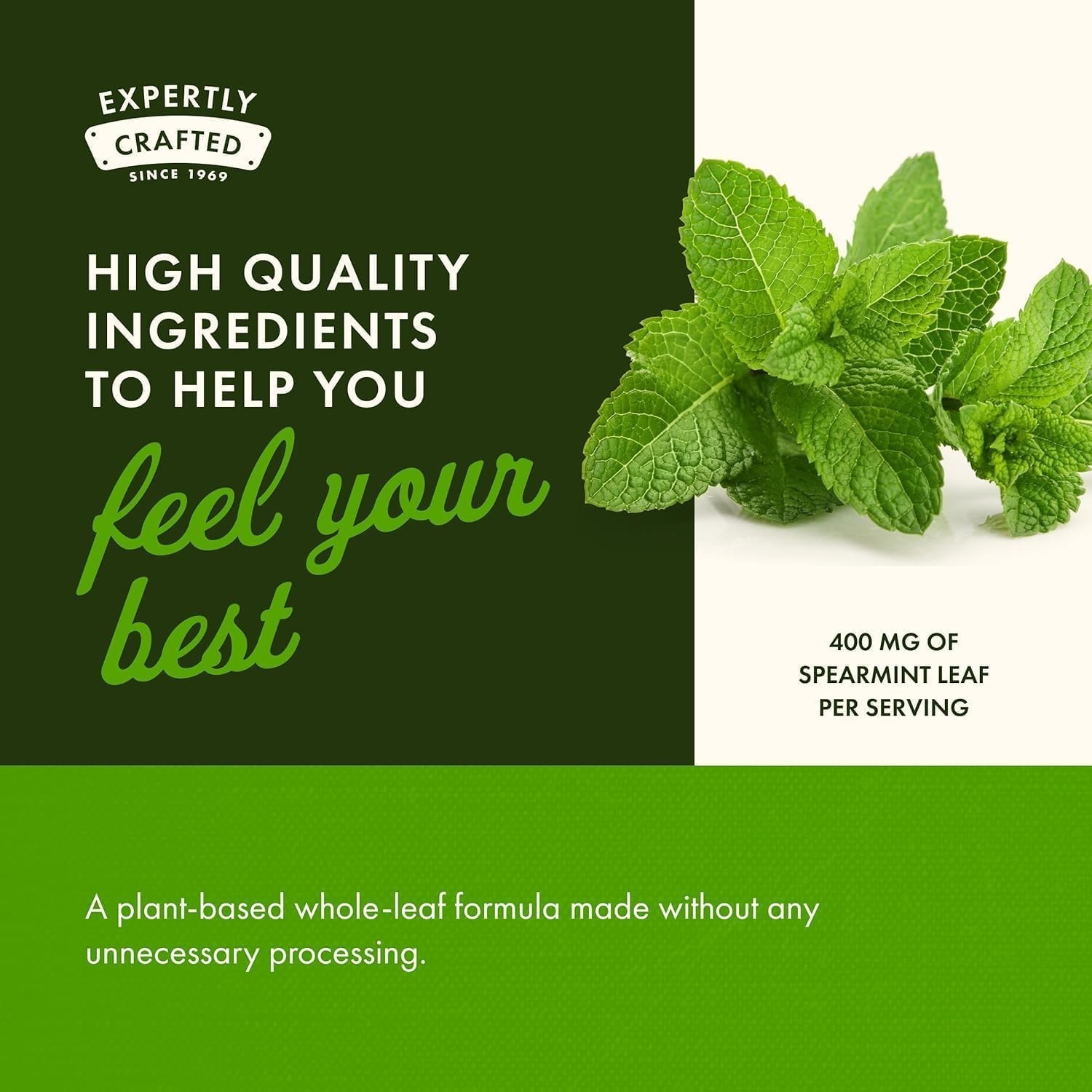 Swanson Full Spectrum Spearmint Leaf 400mg 60 Capsules