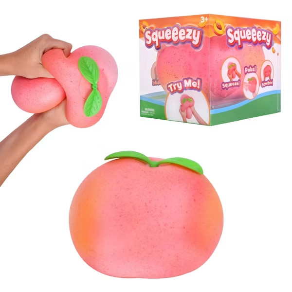***NEW, FREE SHIPPING*** Sunny Days Jumbo Squeezy Peach in Plastic Case 🍑