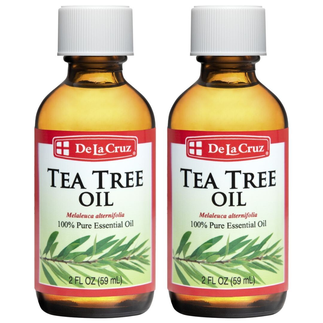 De La Cruz® 100% Pure Australian Tea Tree Essential Oil, 2 FL OZ (2 BOTTLES)