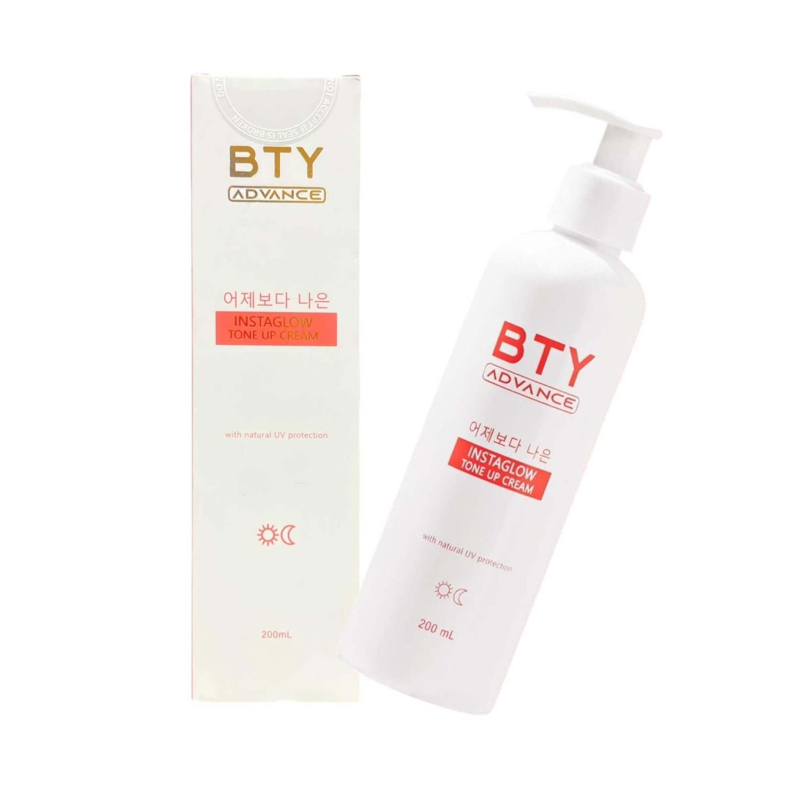 BTY Advance Instaglow Tone Up Cream 200mL – Niacinamide & Hyaluronic
