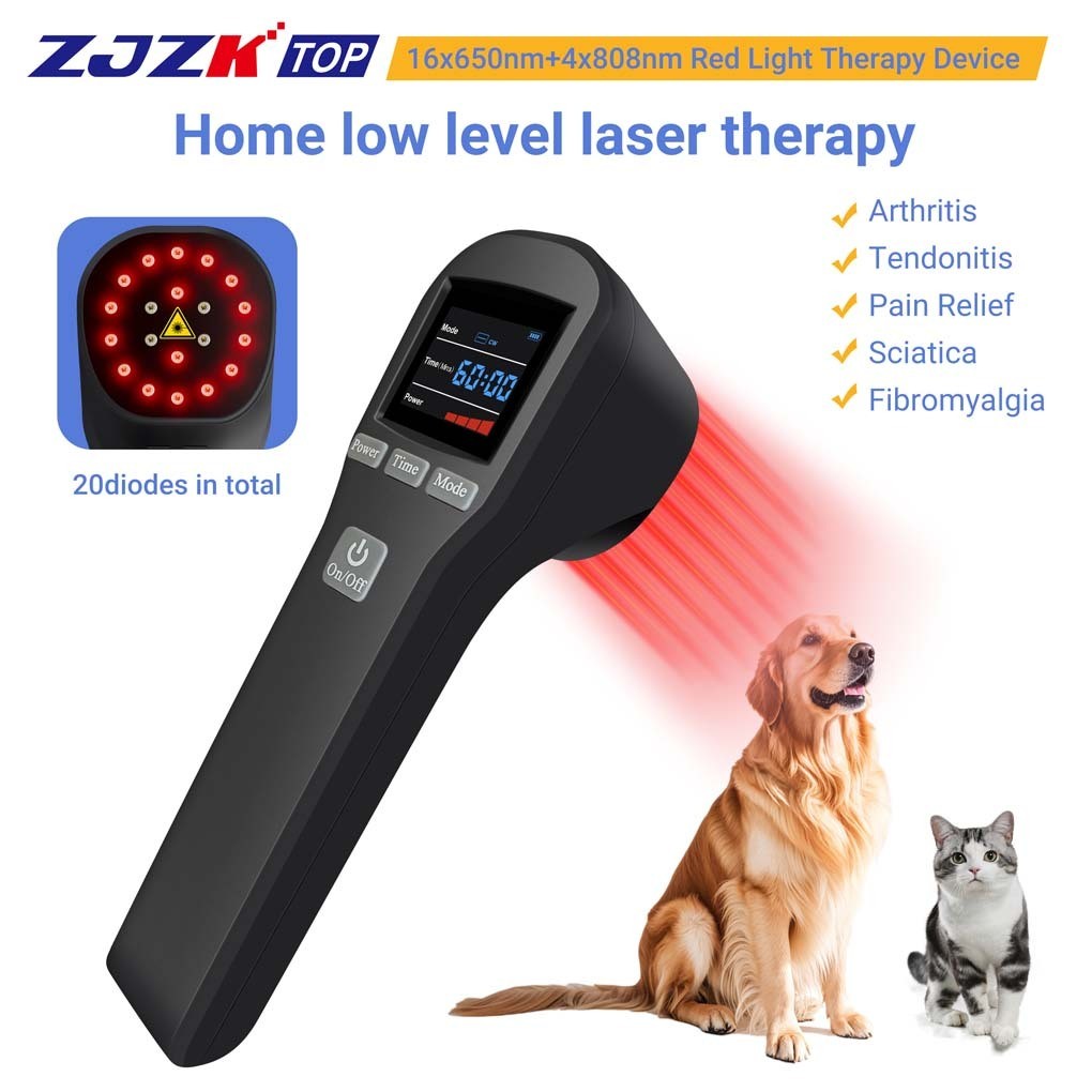 Cold Laser Therapy Device 880mW Pain Relief LLLT Soft Red Light Lazer Treatment