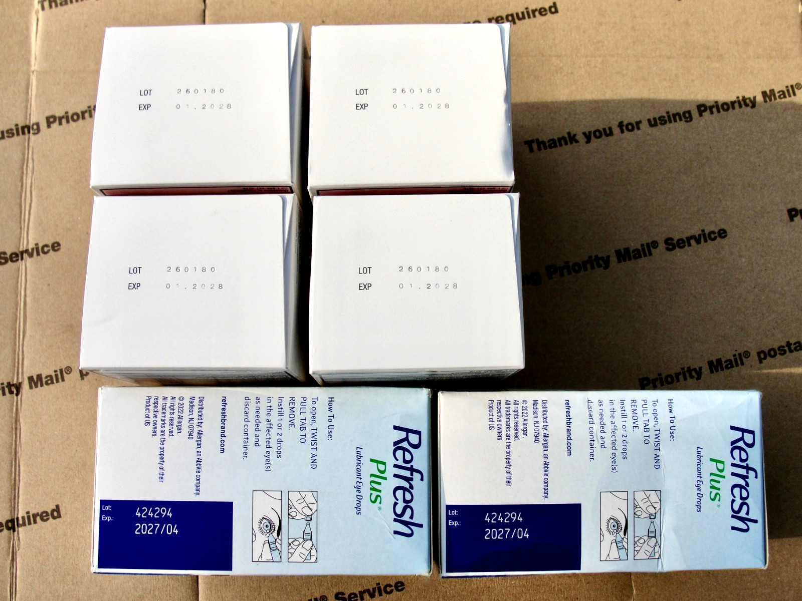 100 Refresh Plus and 120 Generic Rugby Eye Drops Equal to Refresh Plus 2028-2027