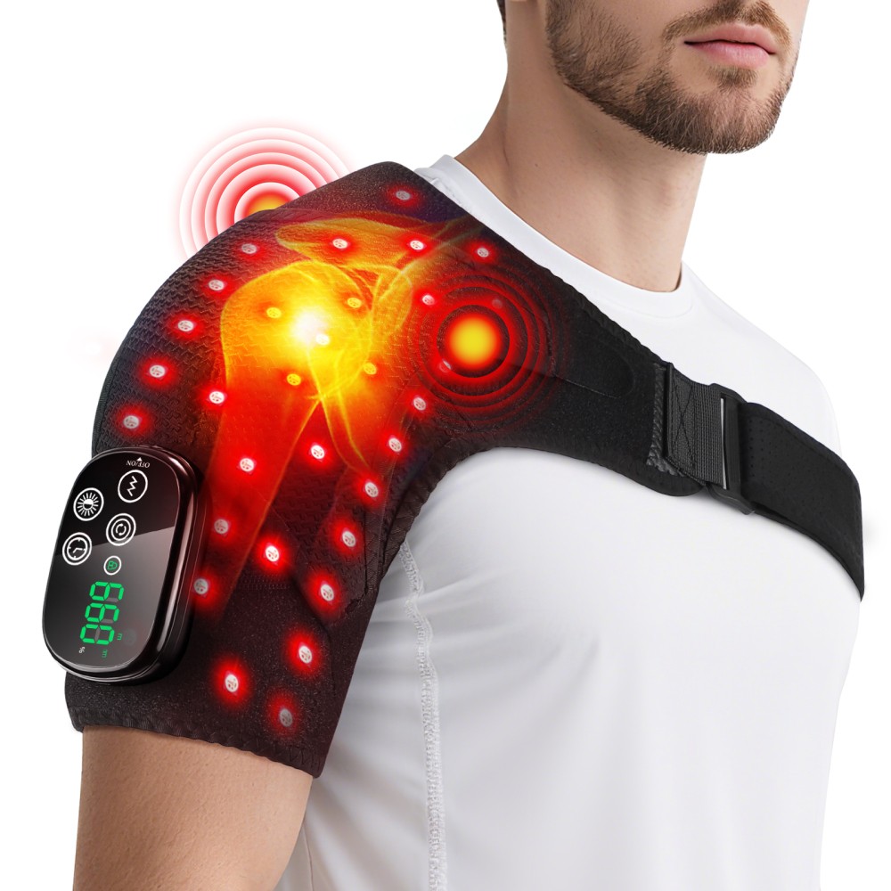 Upgraded Cordless Red Light Therapy for Shoulder Massager w/ 5000mAh Controller