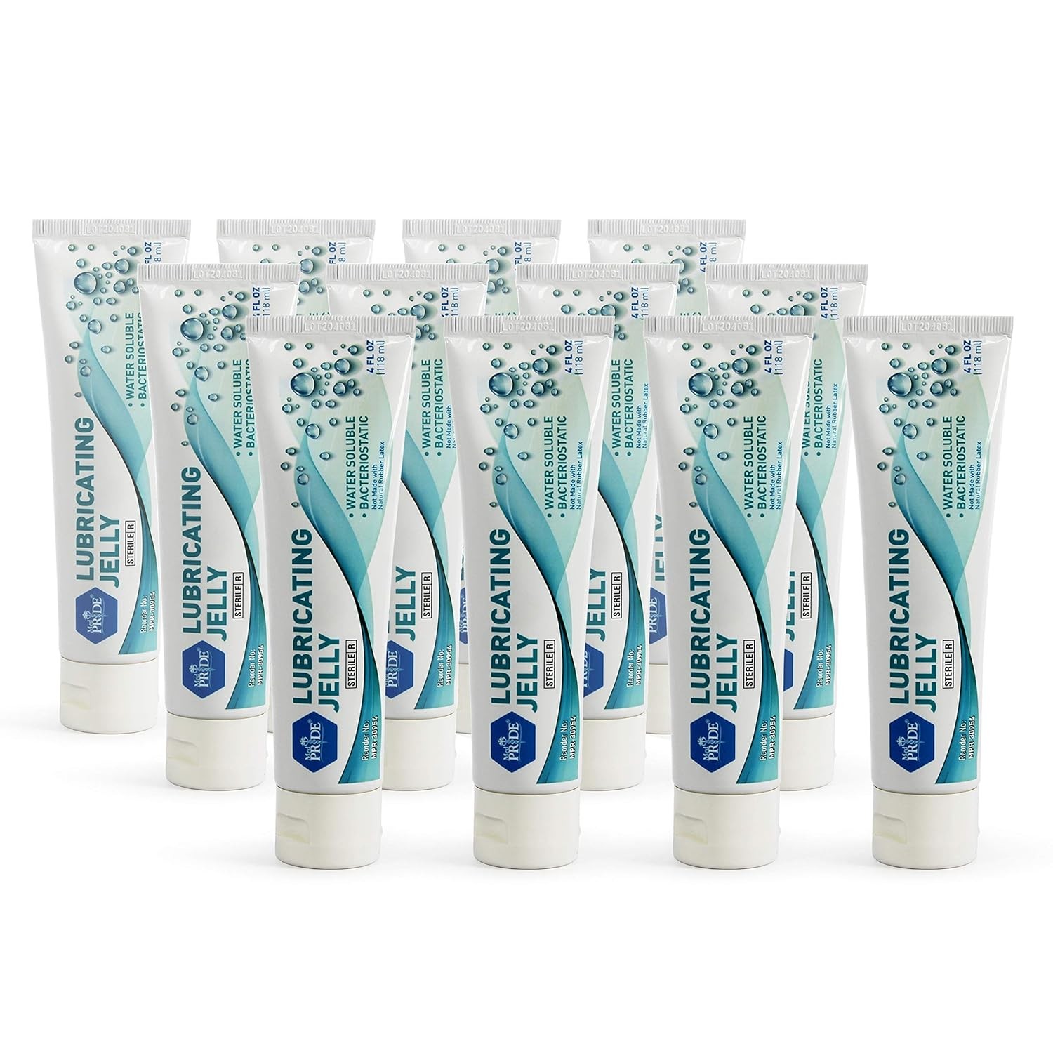 MED PRIDE Sterile Surgical Lubricant Jelly Tube, 4 Fl Oz, Water-Soluble, Bacteri