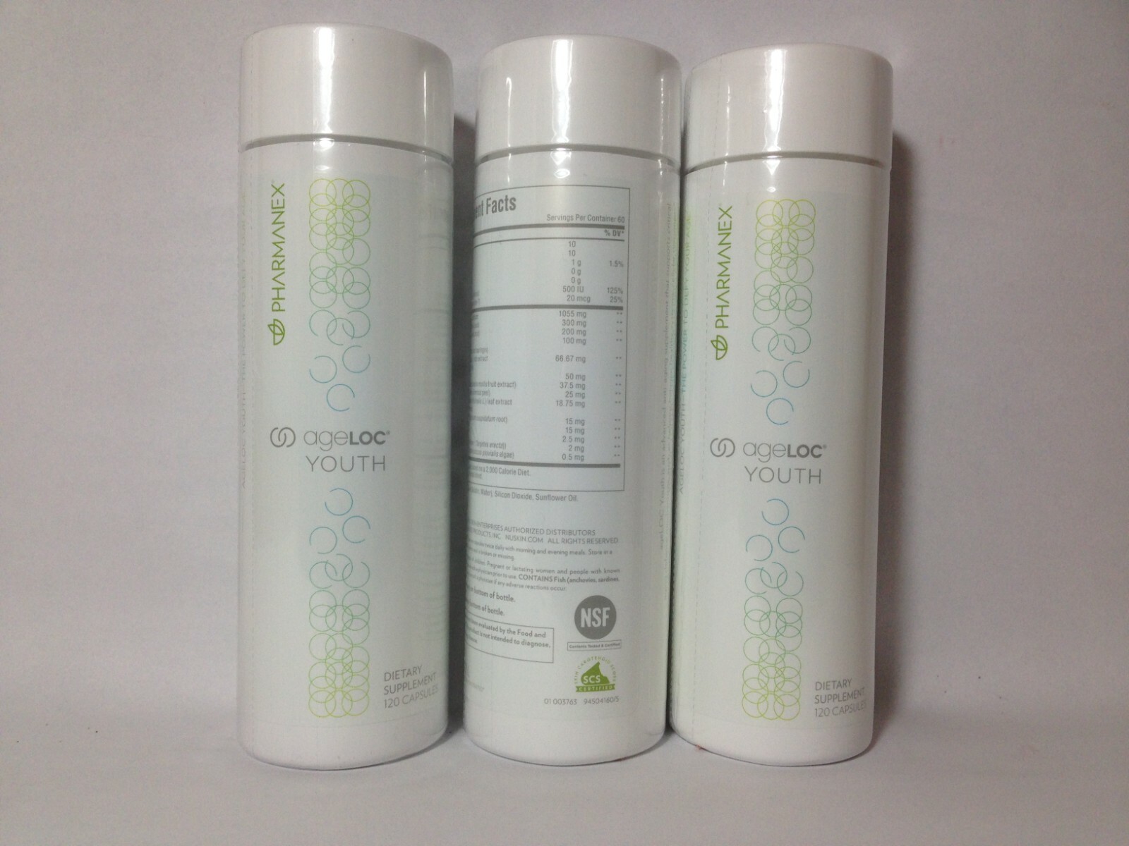 Nu Skin Pharmanex ageLOC Youth (Y-Span ) 120 Soft x 3 Gel Exp 11/2024 New Sealed