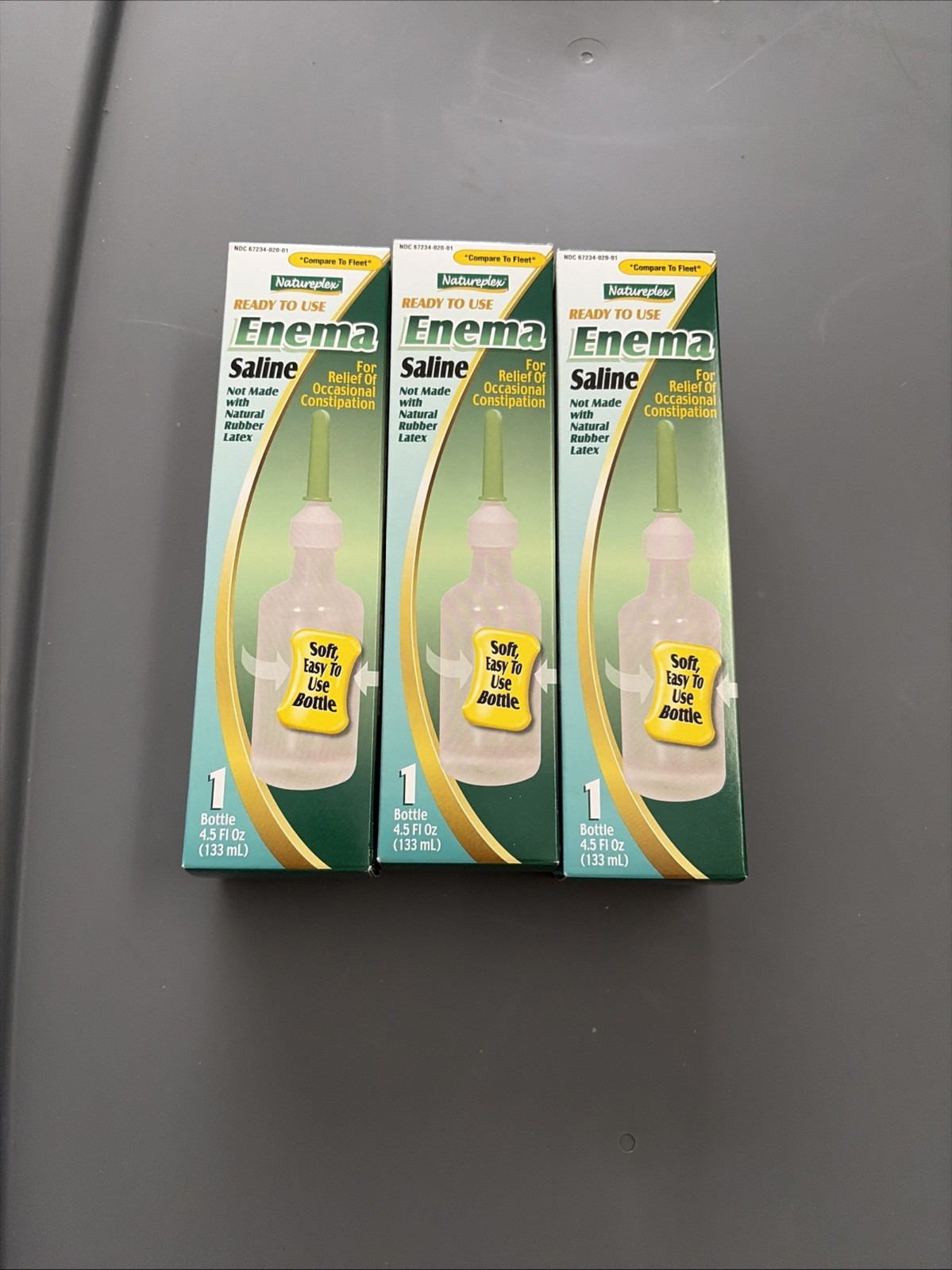 Natureplex Enema Latex Free Ready To Use One Unit 4.5 fl Oz (133ml) Fleet 12+