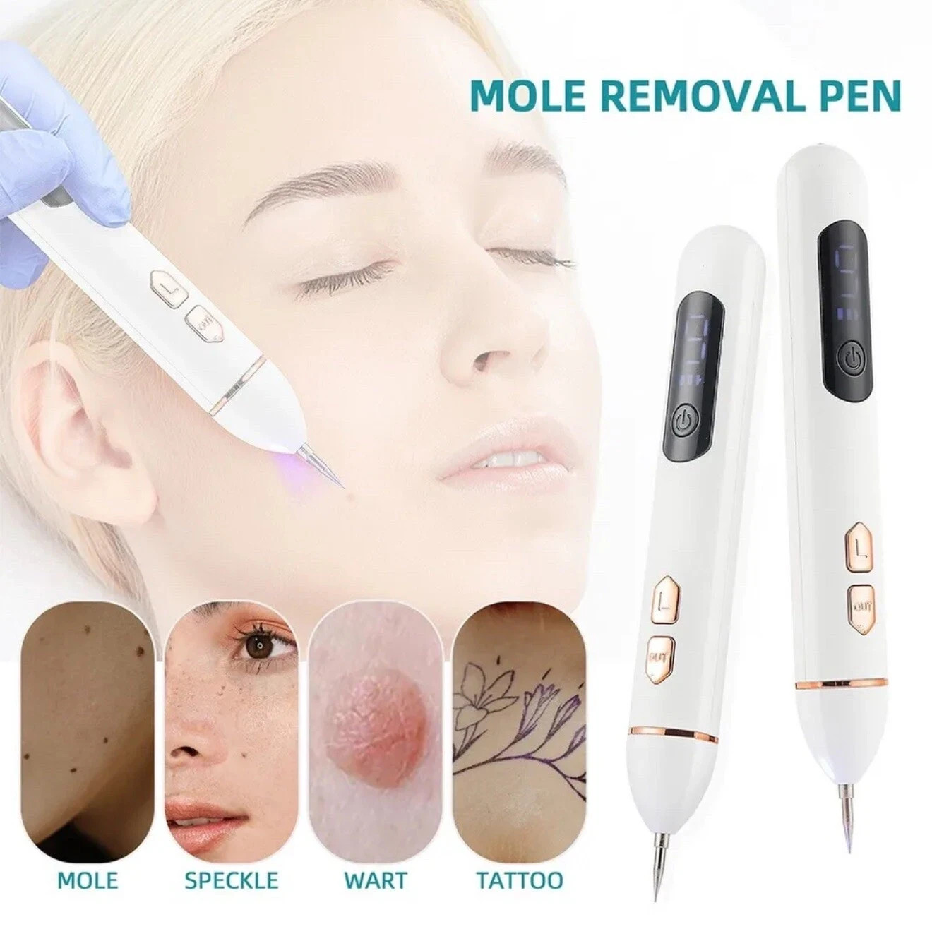 Laser Plasma Pen Mole Removal Dark Spot Remover Skin Wart Tag Tattoo Anti-Aging