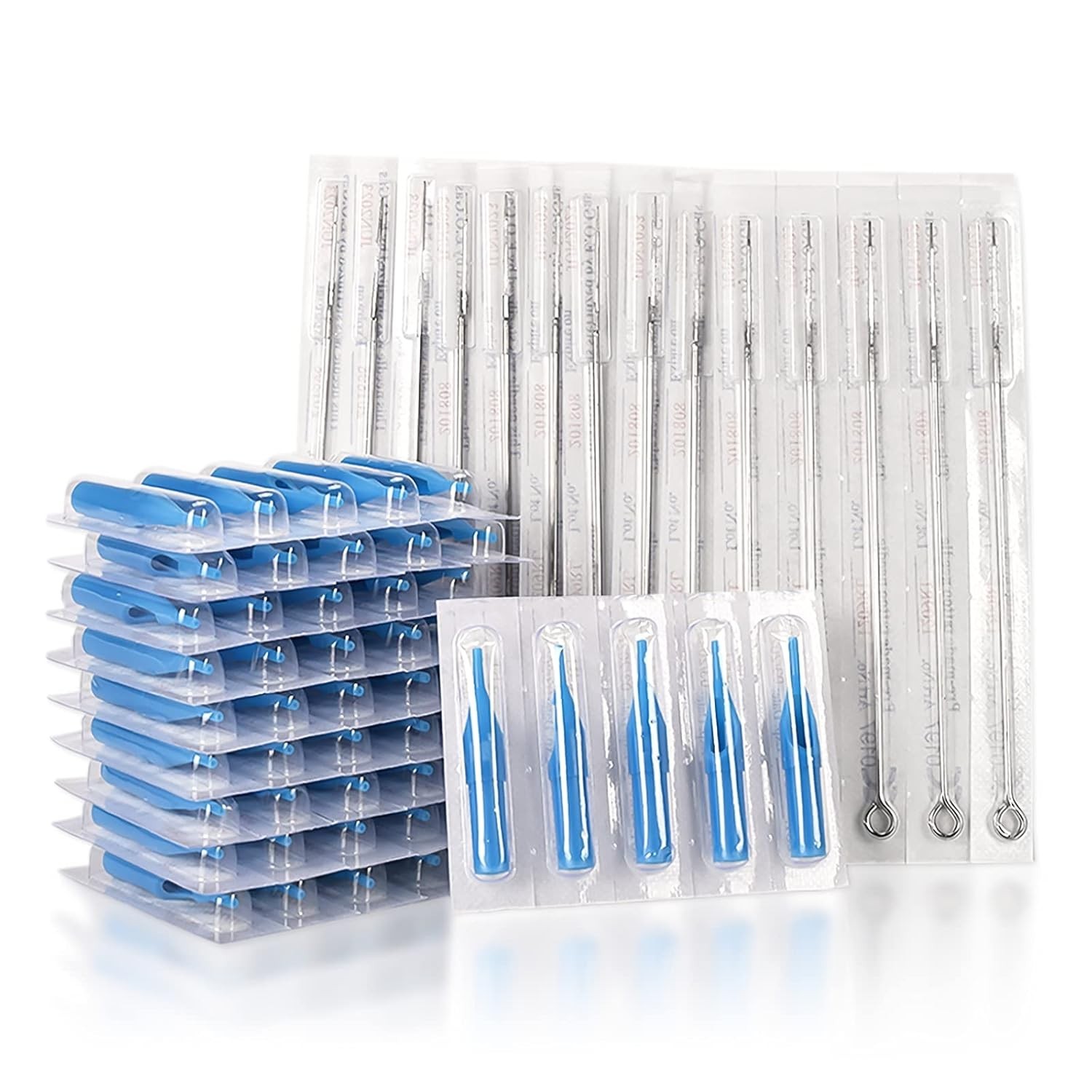 Professional Tattoo Needles and Tips Set – 100 Sterilized Disposable Assorted