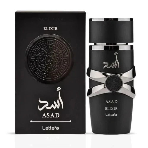 Asad Elixir Eau De Parfum Spray 100ml (3.4 oz) by Lattafa- FREE SHIPPING