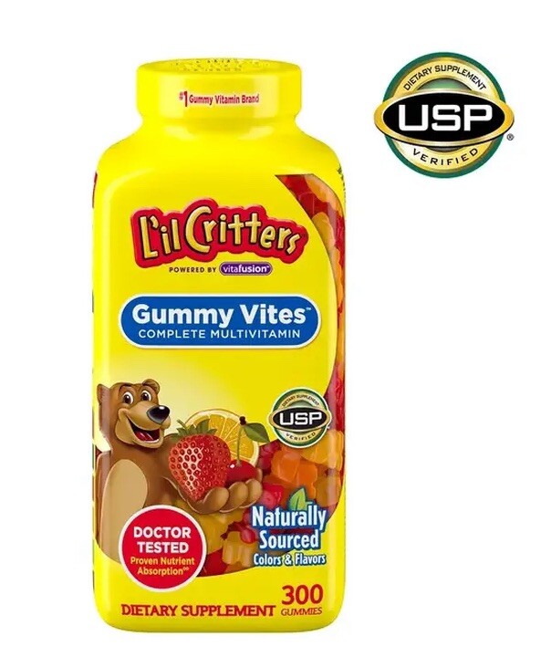 290 Count Lil Critters IMMUNE C Plus Zinc Vitamin C D GUMMIES Dietary Supplement