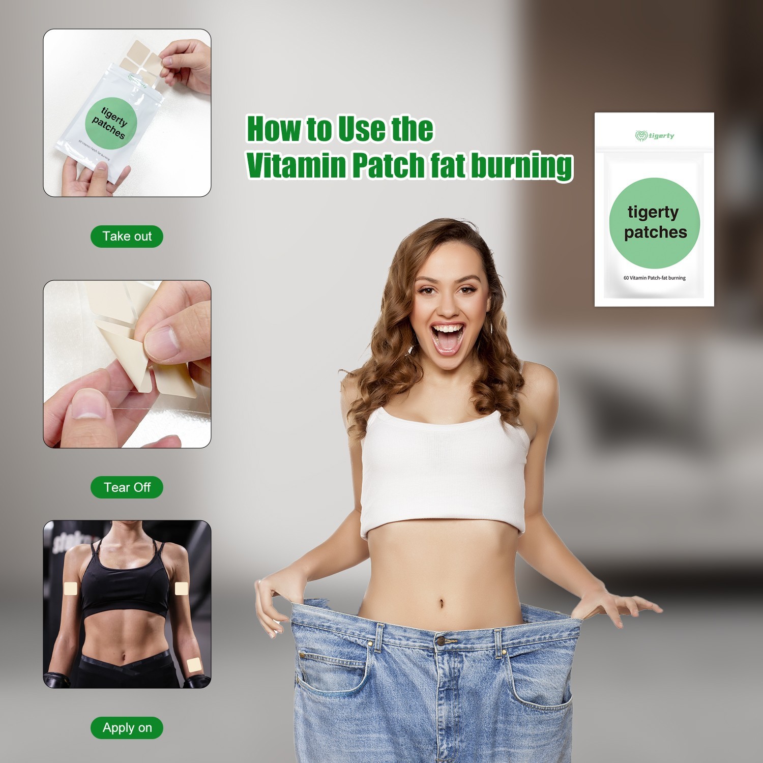 24/7 Gentle Fat Burn! Patch Aids Weight Management, with L-Carnitine, Helps Curb