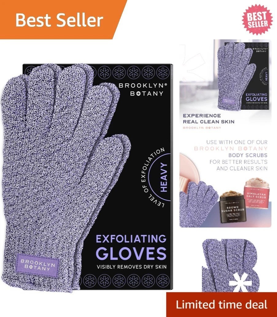 Gentle Exfoliating Body Gloves for Shower & Bath – Promote Radiant Skin – 1 Pair