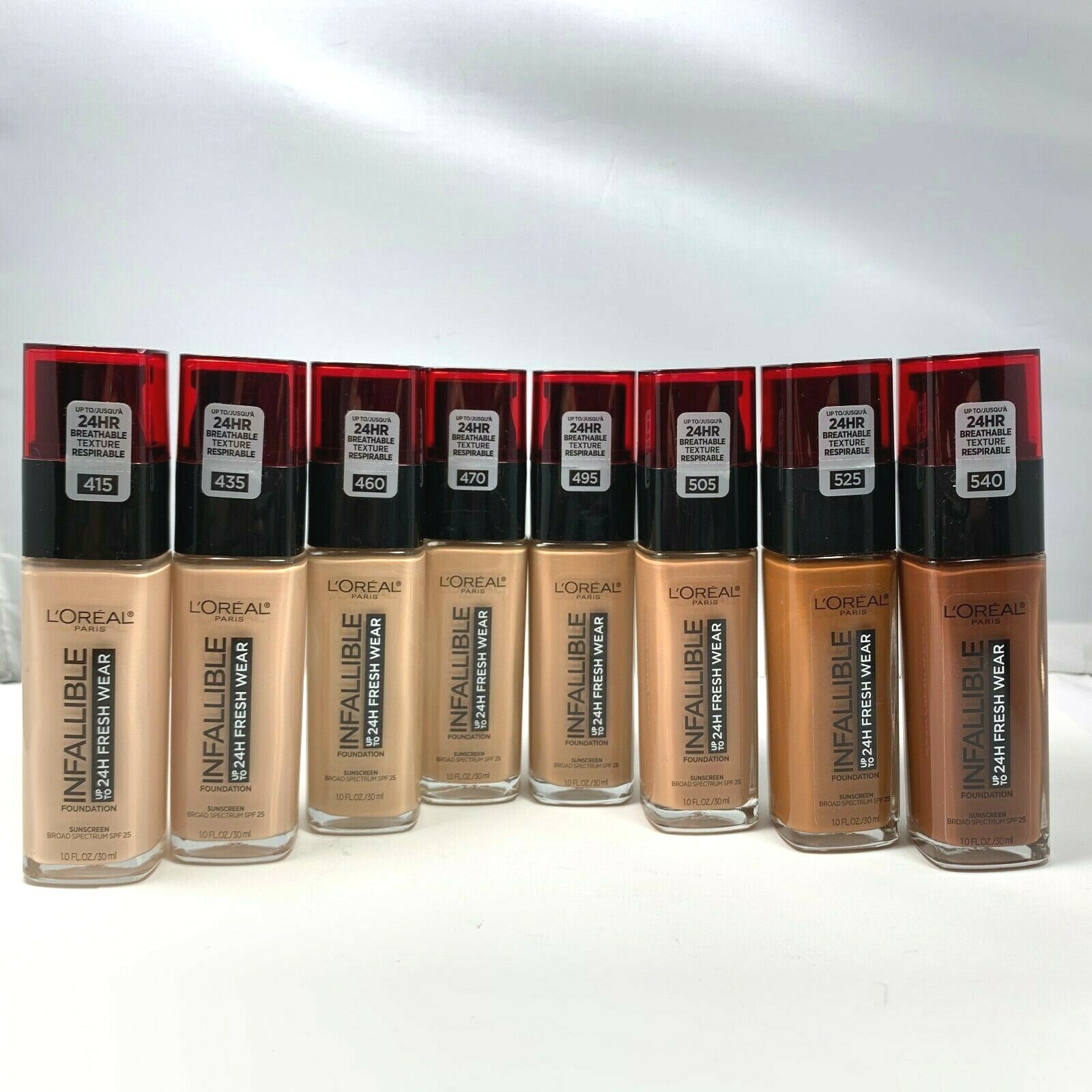 L’Oreal Infallible Foundation Up To 24H Fresh Wear SPF25 1.0fl.oz./30ml YOU PICK