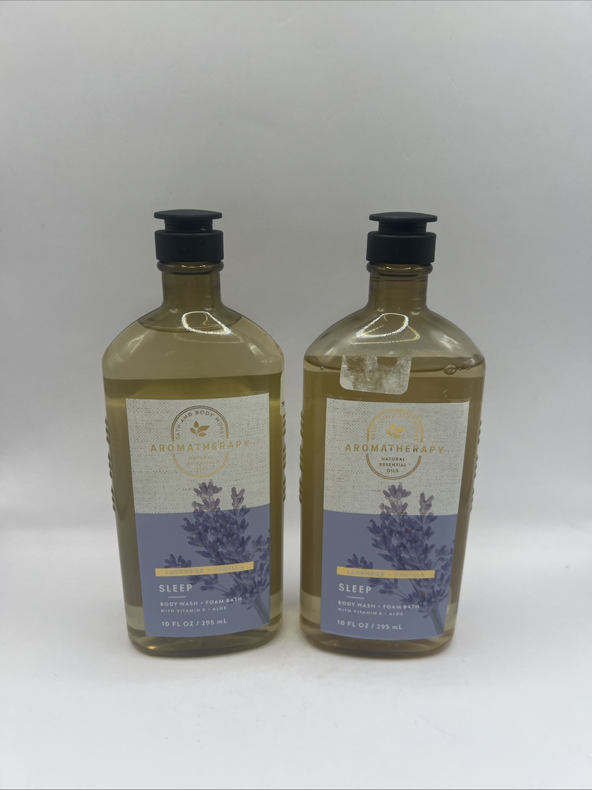 Bath & Body Works Aromatherapy SLEEP Lavender/Vanilla Body Wash 10oz Lot/2
