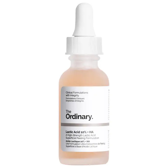 The Ordinary Lactic Acid 10% + HA 2% High-Strength Exfoliating Serum for Uneven
