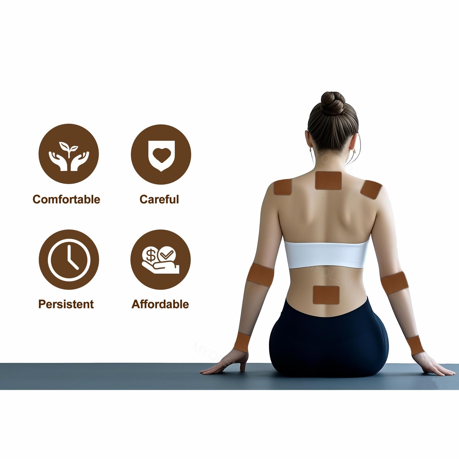 100Pcs Ginger Patch Natural Herbal Hot Patches Pain Relief For Neck