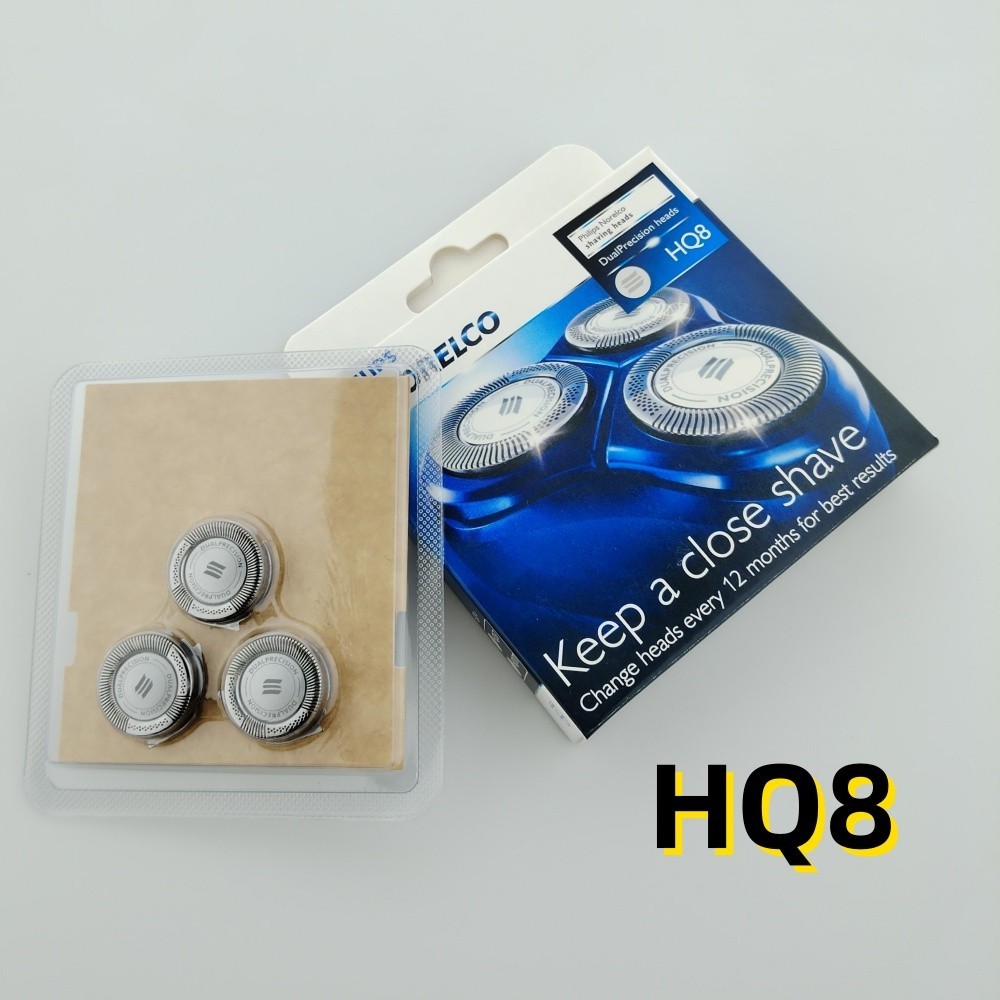 New Philips Norelco HQ8 Dual Precision Replacement Shaver 3 Heads Sealed