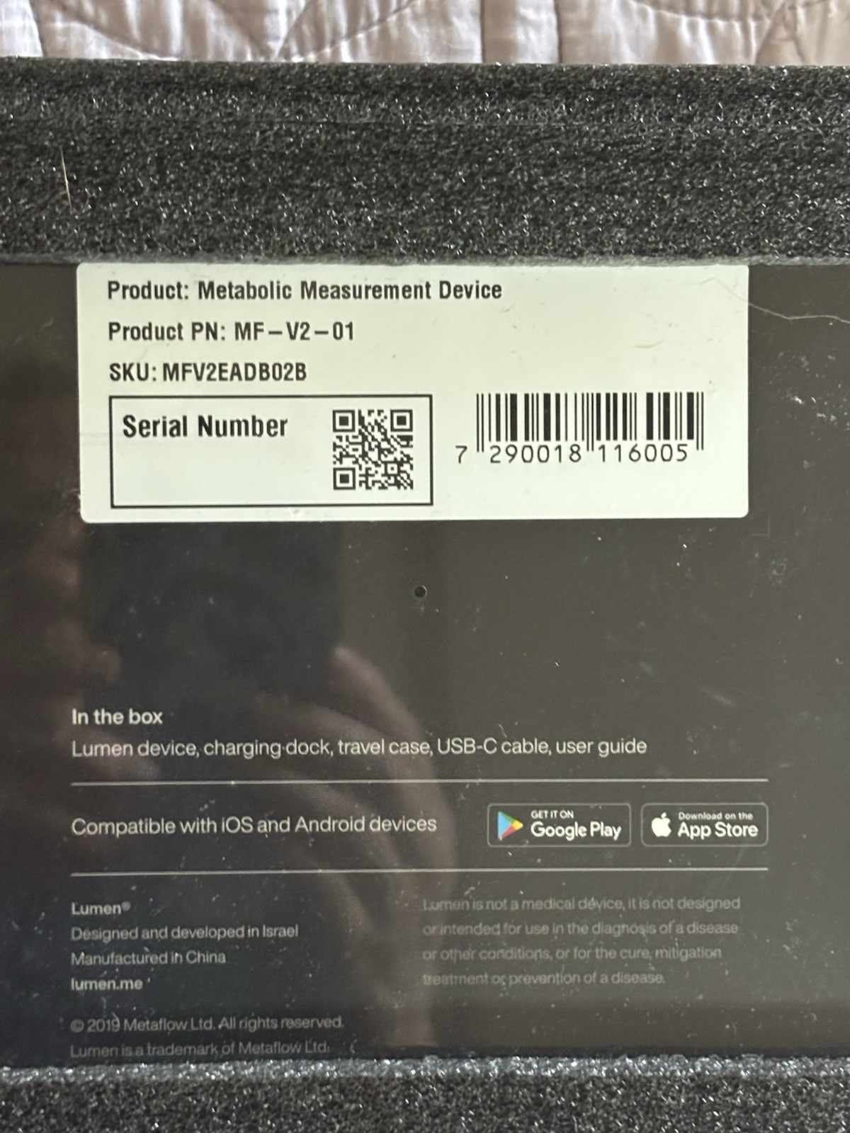 NEW UNOPENED Metabolic Measurement Device MF-V2-01 Digital Breath USB