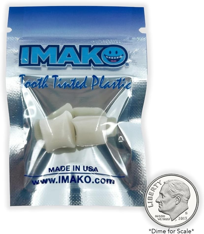Tooth Tinted Plastic Temporary Tooth Fill Kit for Chipped Gaps Natural Color