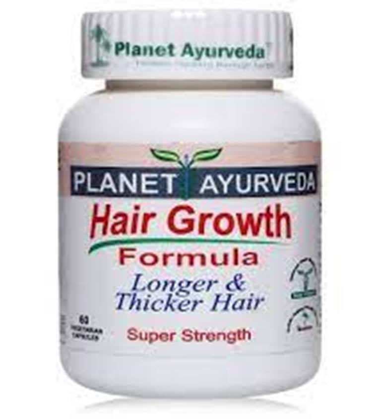 PLANET AYURVEDA HAIR GROWTH FORMULA PURE AYURVEDIC 60 CAPLSULE FREE SHIPPING