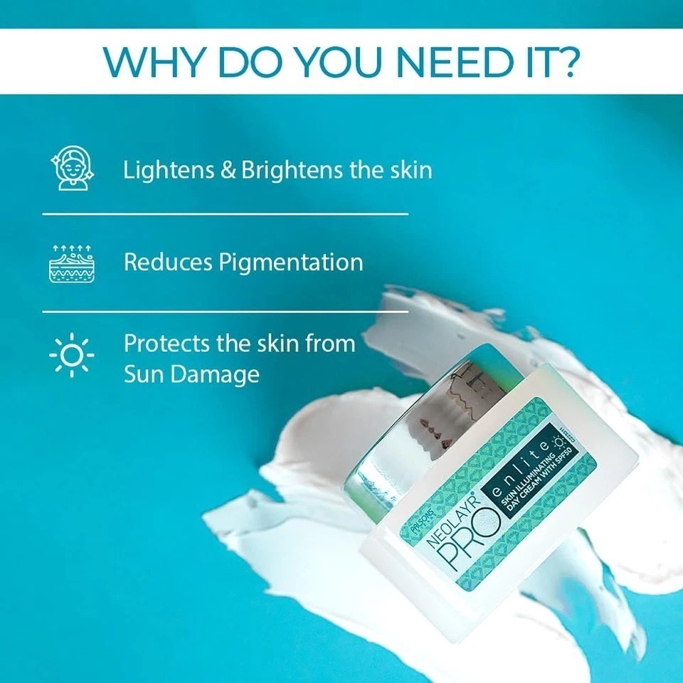 Neolayr Enlite Skin Illuminating Day Cream Spf 50 For Face 40g