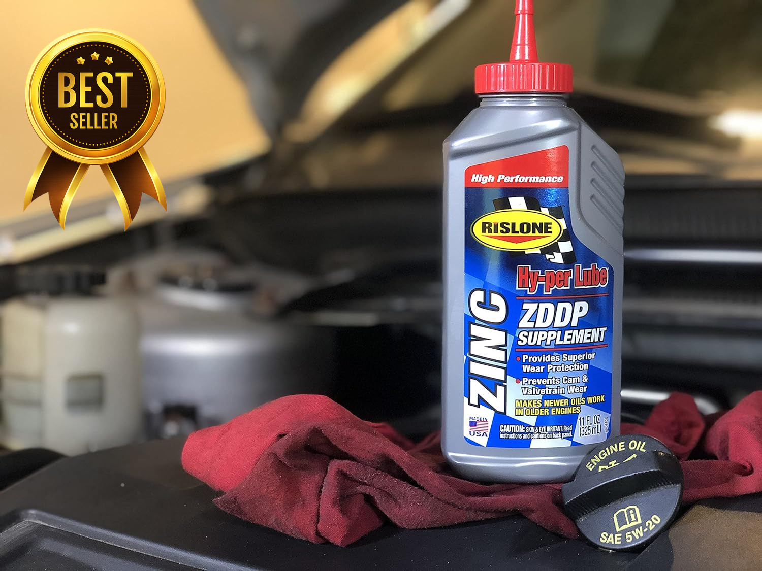 Zinc ZDDP Engine Oil Supplement Additive 11 Oz 6 Pack High Zinc Formula