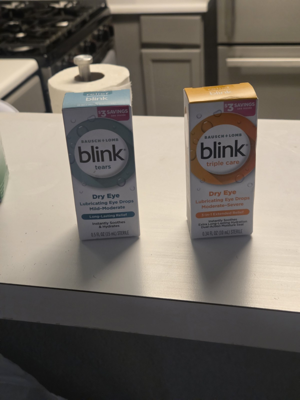 Bausch + Lomb Blink Dry Eye Lubricating Eye Drops 0.34 fl oz (10 mL)
