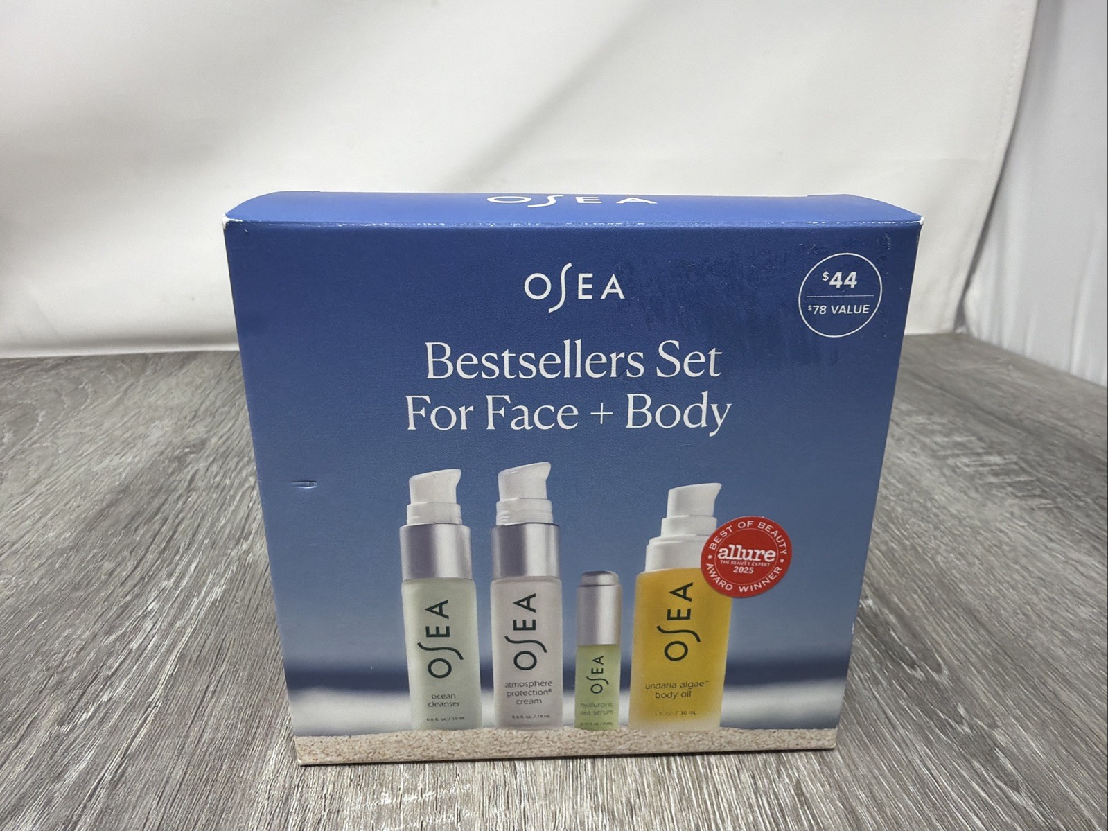 OSEA Bestsellers Set For Face + Body – Cleanser Cream Serum & Oil – New