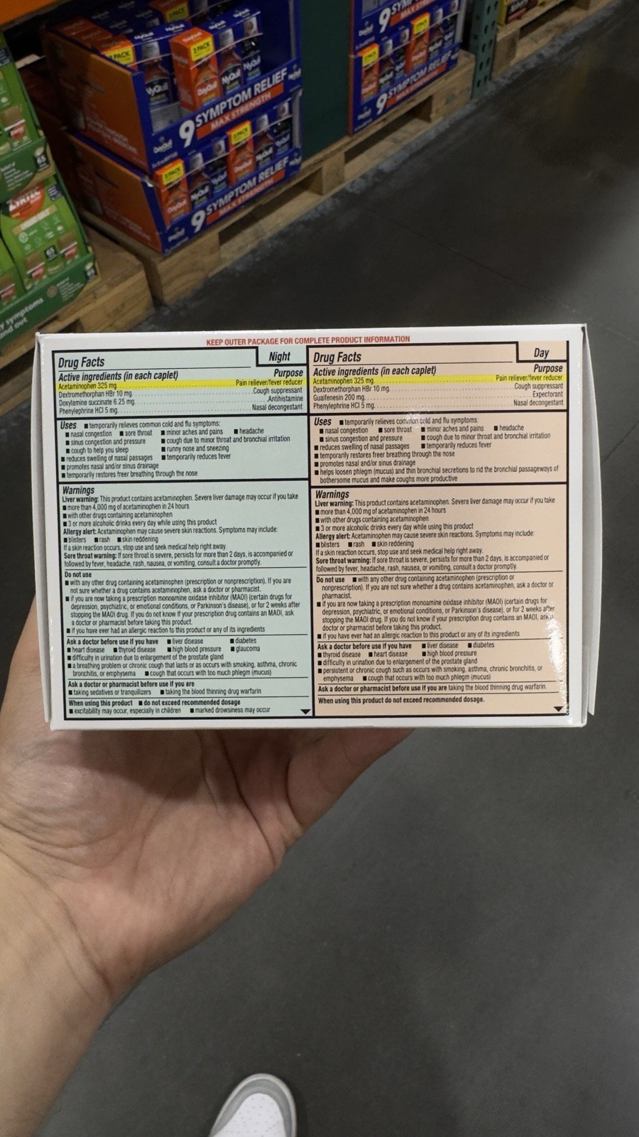 Kirkland Signature Cool Blast Severe Cold & Flu + Congestion Day & Night 168