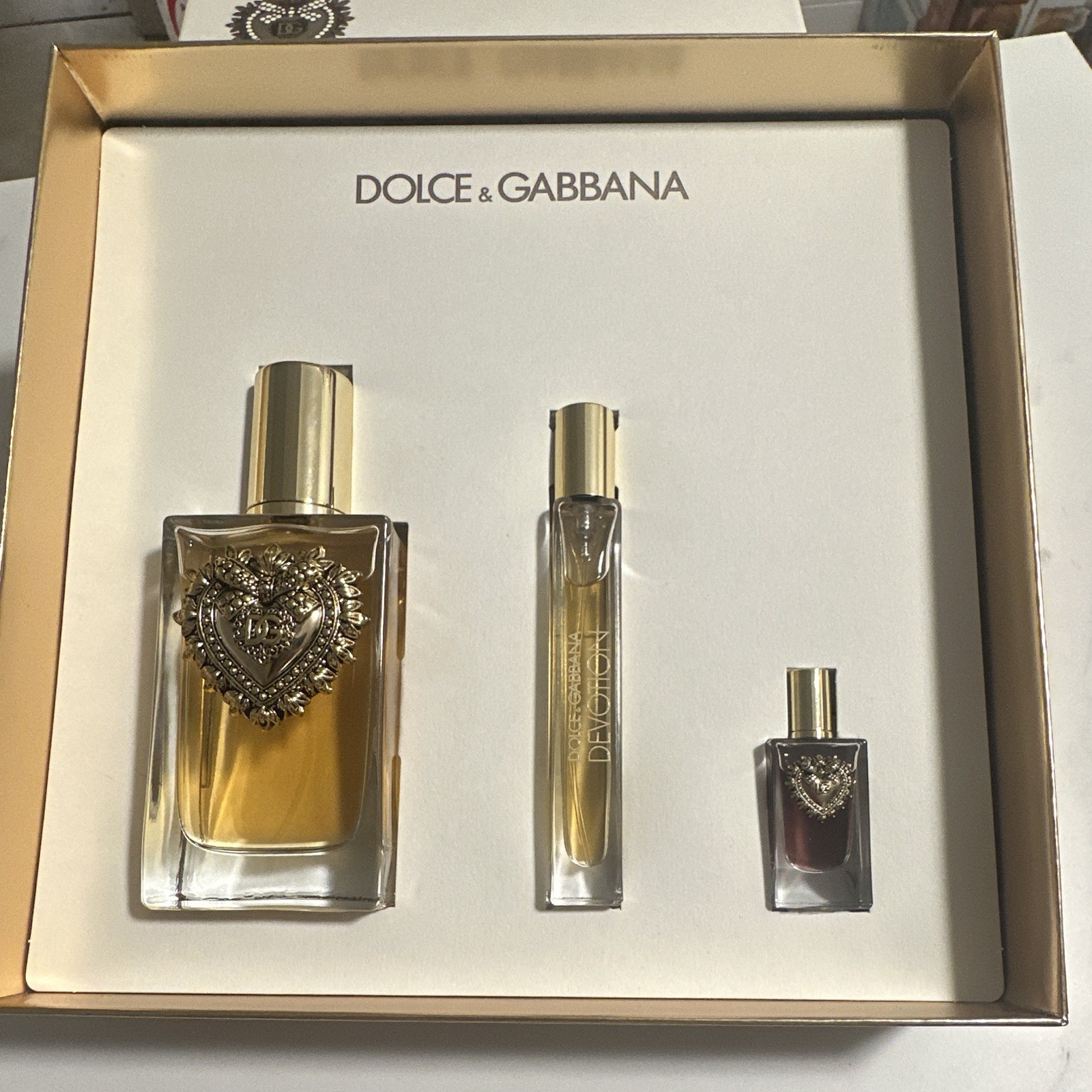 Dolce & Gabbana Devotion 3 Pc Spray Perfume Gift Set (3 Bottles)