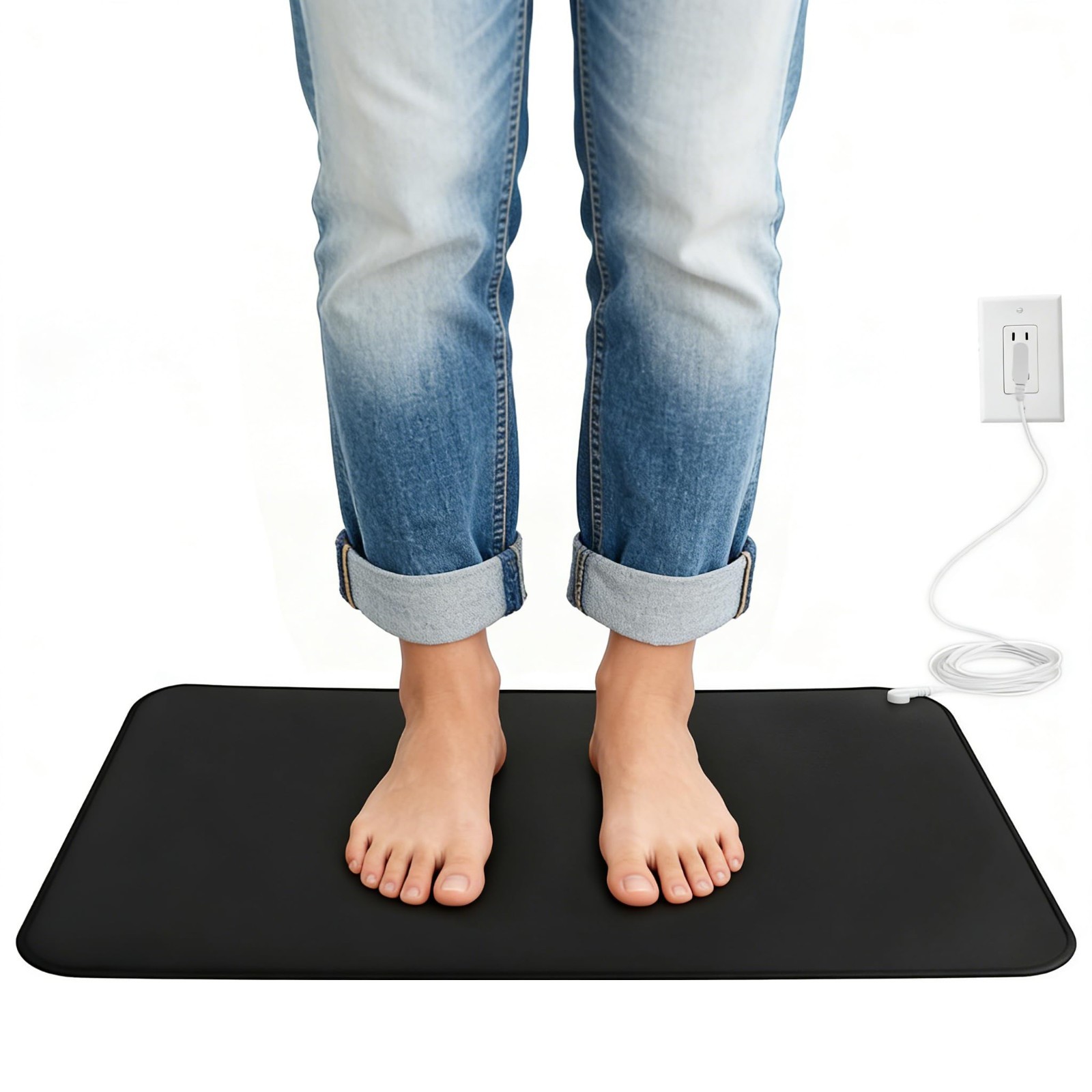 Grounding Mat for Sleep & Wellness, Conductive Earth Pad 13″x23.6″ – Energy Conn