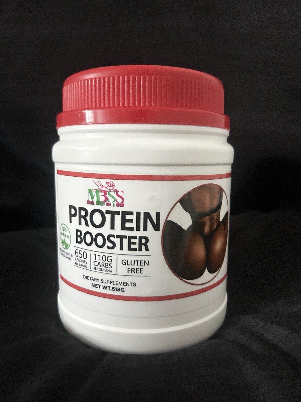 MBS High Protein Gluten-Free Powder for Muscle Gain, Whey Hydrolysate, 518g