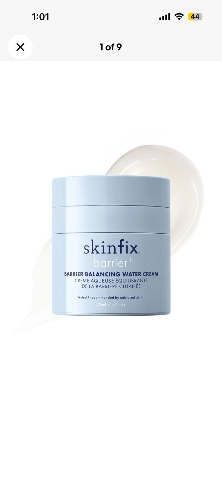 Skinfix Barrier+ Barrier Balancing Water Cream 1.7 fl oz Skincare