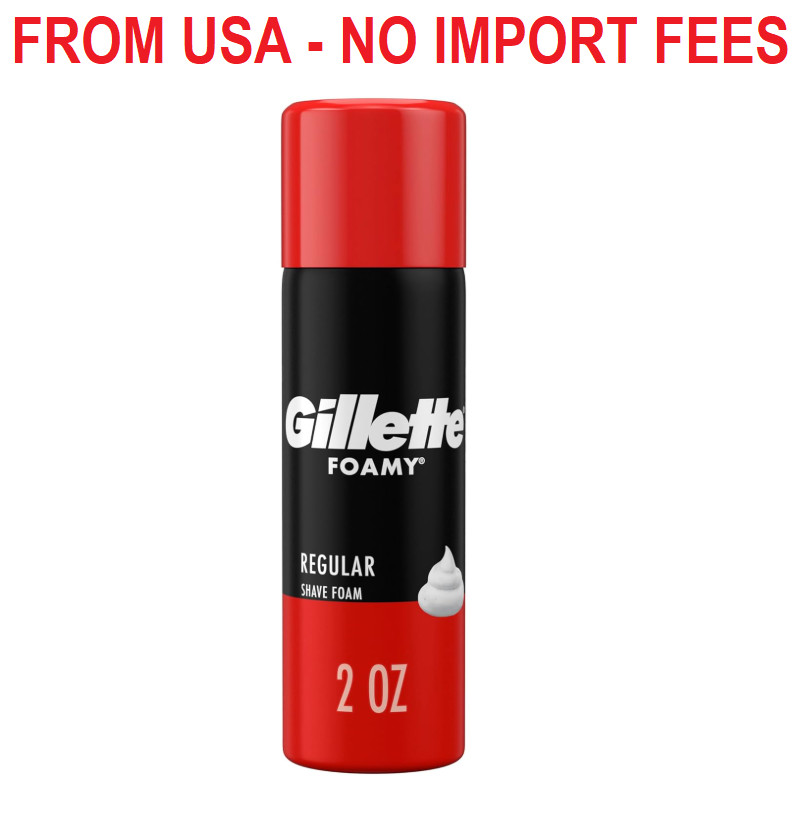 Gillette Foamy Regular Shaving Foam, 2 oz