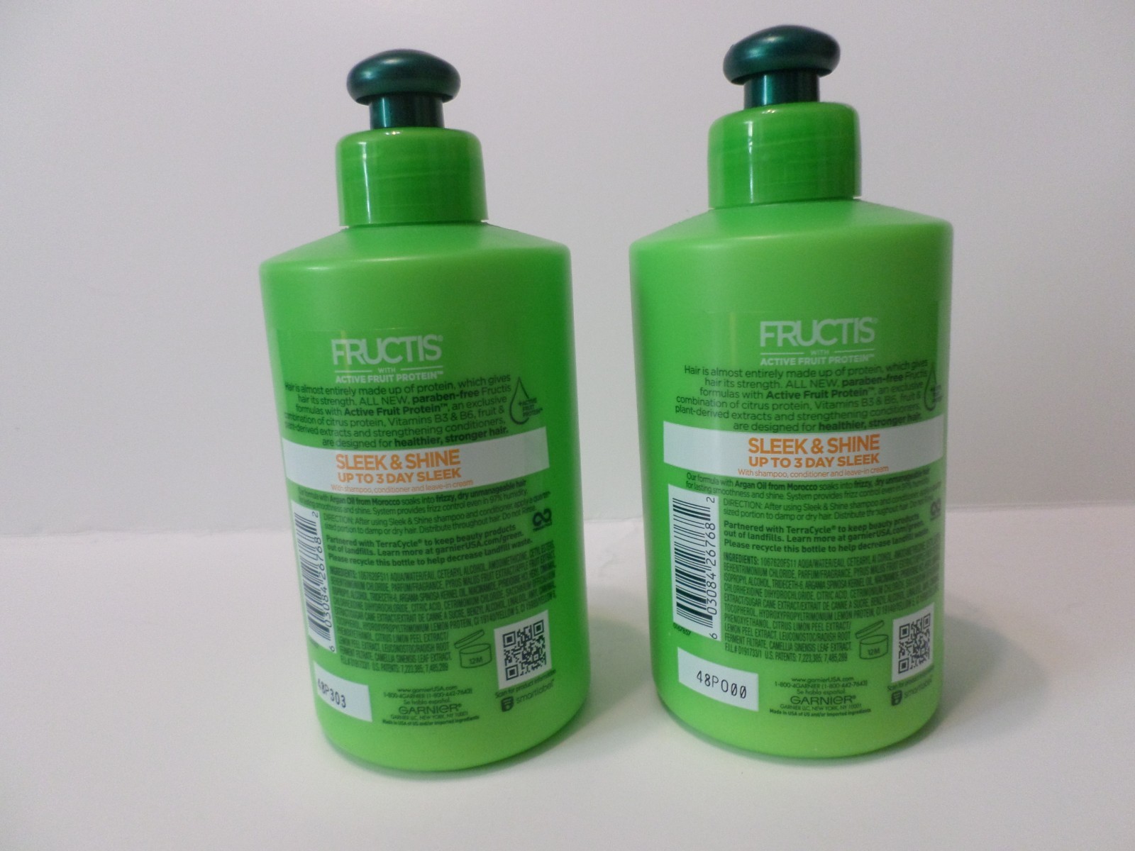 2 Garnier Fructis Sleek & Shine Intensely Smooth Leave-In Condition. Cream 10.2