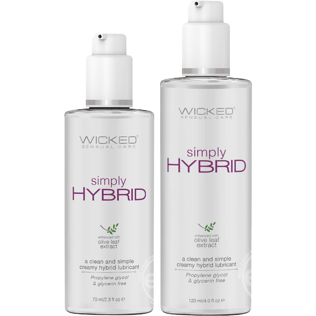 Wicked Simply Hybrid Olve Leaf Extract Creamy Hybrid Lubricant – Select Size