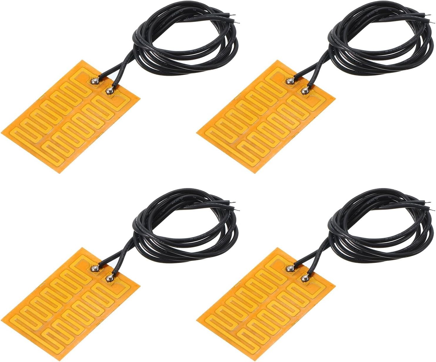 Heater Film Heating Plate, 5.7W 3.7V Polyimide Heat Pad, Adhesive PI Heater E..,